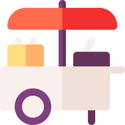 wózek z żywnością ikona