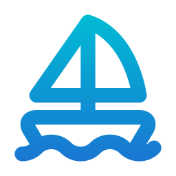 Sail boat icon