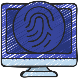 Thumb fingerprint icon