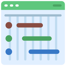 diagramme de gantt Icône