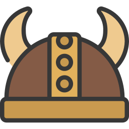 Viking helmet icon