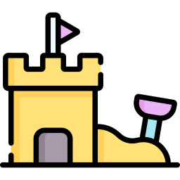 Sand castle icon