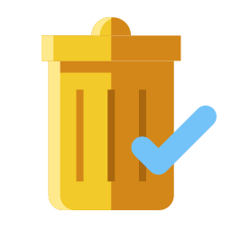 Trash bin icon