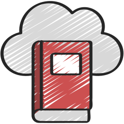 Cloud library icon