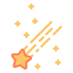 Shooting star icon