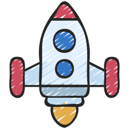 fusée Icône