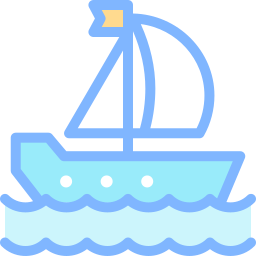 Sailing boat icon