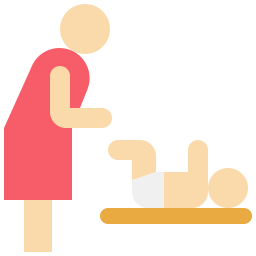 赤ちゃんのおむつ替え icon