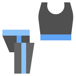 ropa deportiva icono