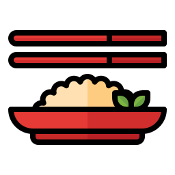 gebakken rijst icoon