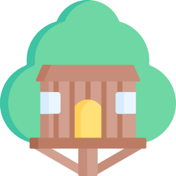 cabane dans les arbres Icône