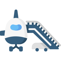 Aircraft stairs icon