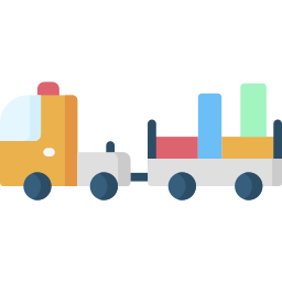 Baggage truck icon