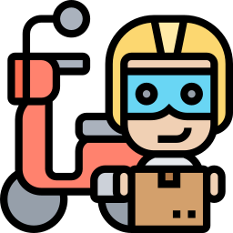 Delivery courier icon