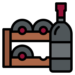 Bottle rack icon