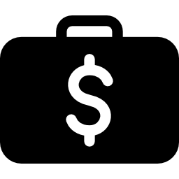 sac de dollars Icône