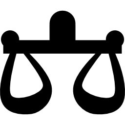 symbol zodiaku waga o zrównoważonej skali ikona