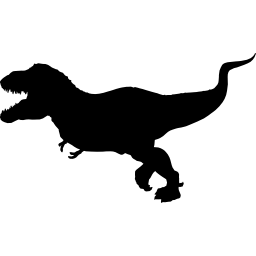 Tyrannosaurus rex silhouette icon