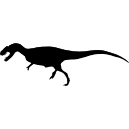 forma de dinosaurio allosaurus icono