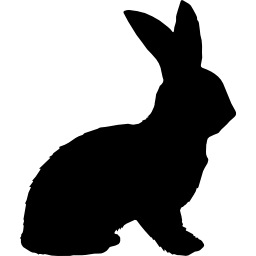 a forma di coniglio icona