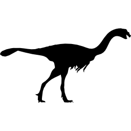Gigantoraptor dinosaur silhouette icon