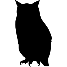 kształt ptaka sowy ikona