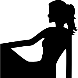 silhouette féminine de la vierge Icône
