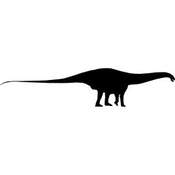 forma di apatosauro di dinosauro icona