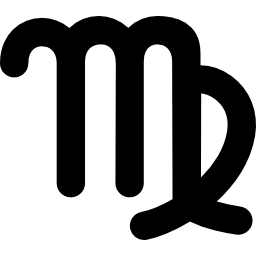 signo de símbolo astrológico de virgo icono