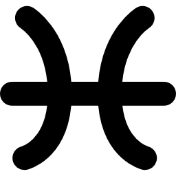 signo astrológico de piscis icono