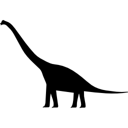 Dinosaur shape of brachiosaurus icon