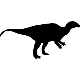 Dinosaur shape of camptosaurus icon