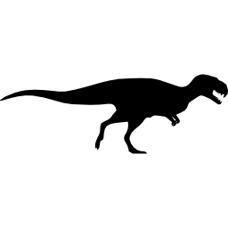 dinosauro a forma di abelisaurus icona