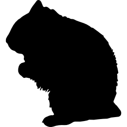 silhouette de chien de prairie Icône