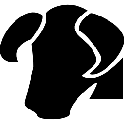 Taurus bull head symbol for zodiac icon