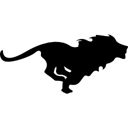 Running lion icon