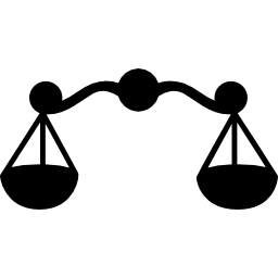 symbole astrologique balance d'une échelle Icône