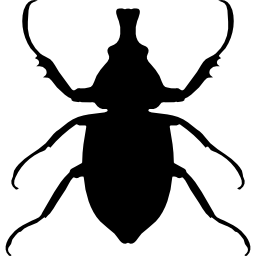 Animal Longhorned insect shape icon