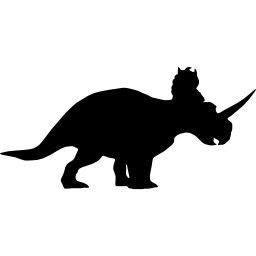 Centrosaurus dinosaur shape icon