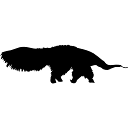 zoogdier aardvark vorm icoon