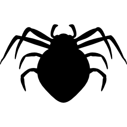 silhouette d'animal arthropode araignée Icône