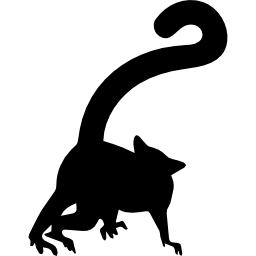Lemur shape icon