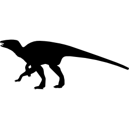 forma di edmontosauro di dinosauro icona