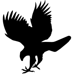 forma animal pájaro halcón icono