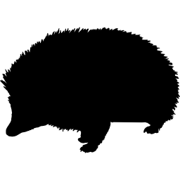 a forma di porcospino icona
