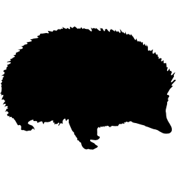 Porcupine shape icon