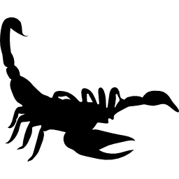 Scorpion shape icon