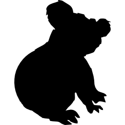 Koala silhouette icon