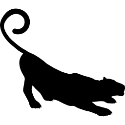 forma de pantera icono
