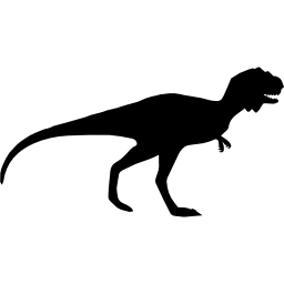 sagoma di dinosauro di majungasaurus icona